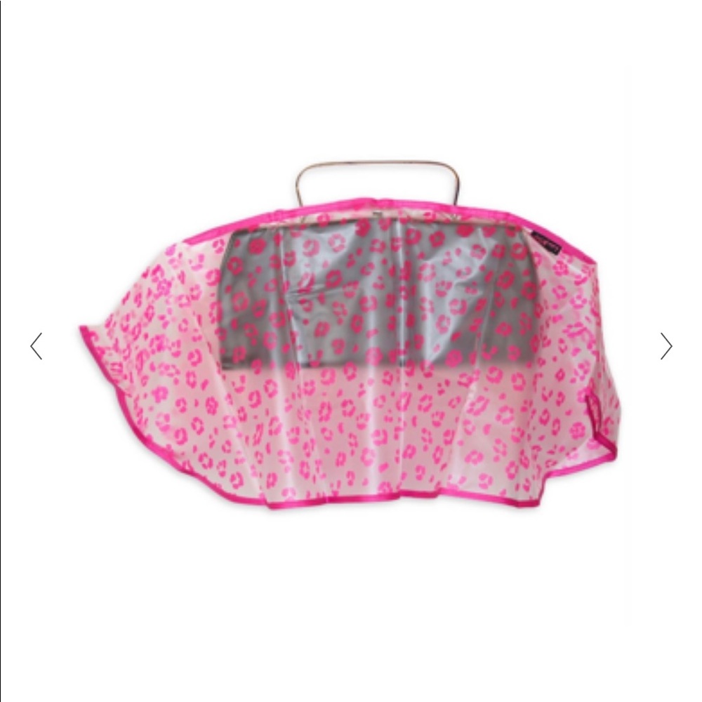 NIB Luv Betsy by Betsy Johnson hand bag raincoat purse protection leopard print